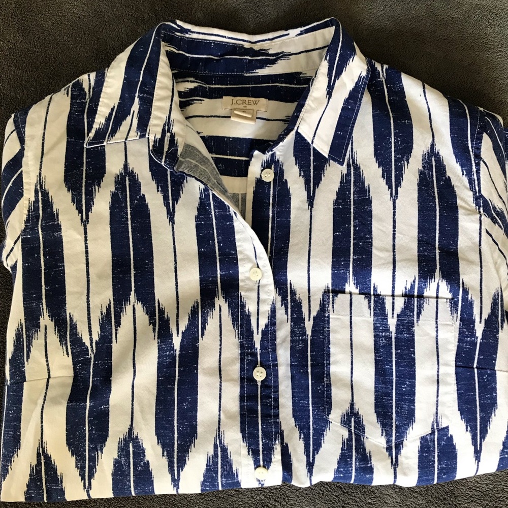 J CREW BUTTON DOWN BLOUSE